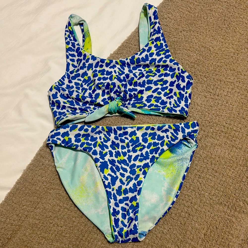 Girls Size 12 Bathing Suit. Great condition and reversible!